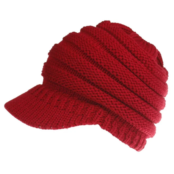Women's Soft Knit Ponytail Beanie - Image 4