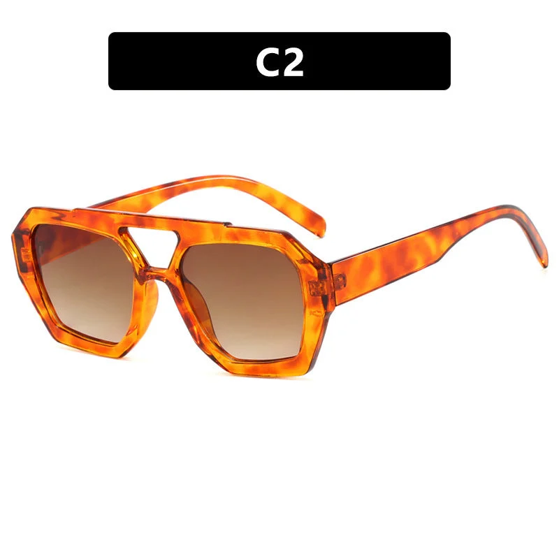 Leopard Print Oversized Sunglasses - Image 10
