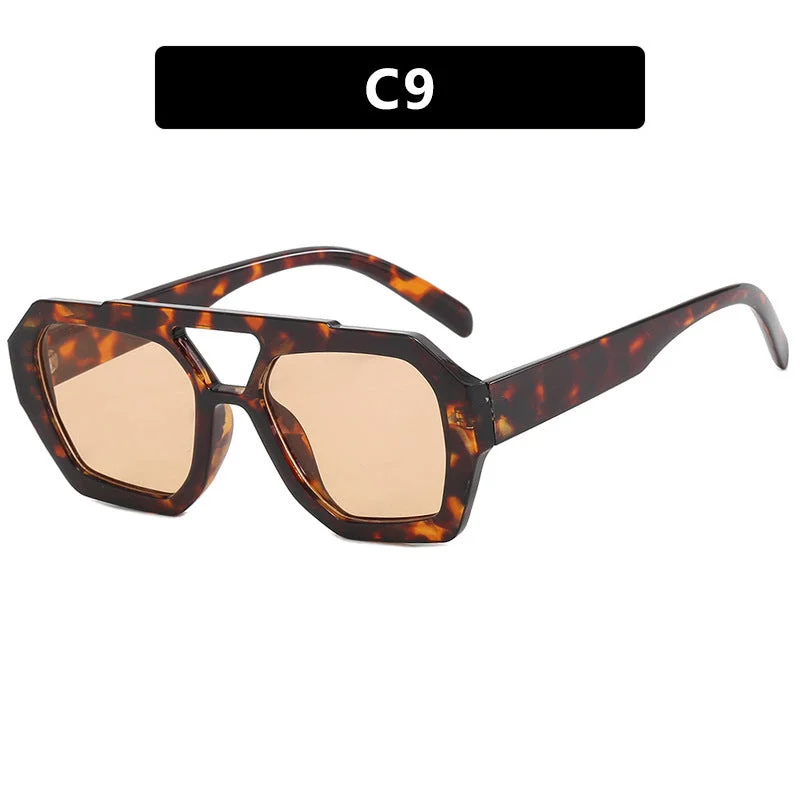 Leopard Print Oversized Sunglasses - Image 8