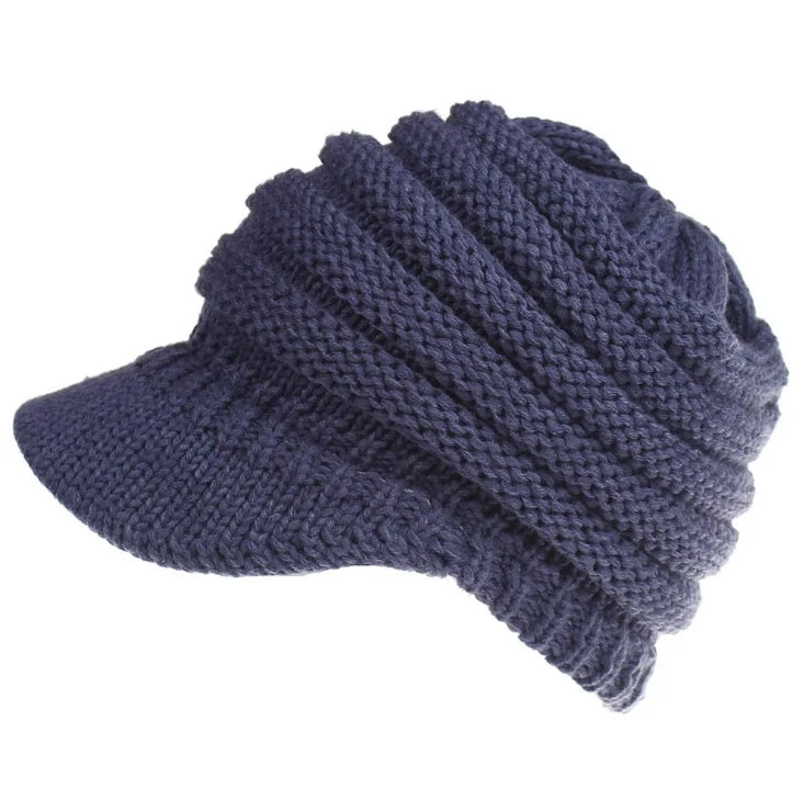 Women's Soft Knit Ponytail Beanie - Image 2
