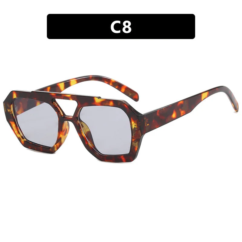 Leopard Print Oversized Sunglasses - Image 14
