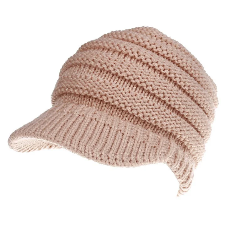 Women's Soft Knit Ponytail Beanie - Image 7