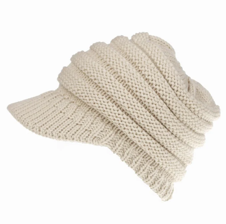 Women's Soft Knit Ponytail Beanie - Image 11