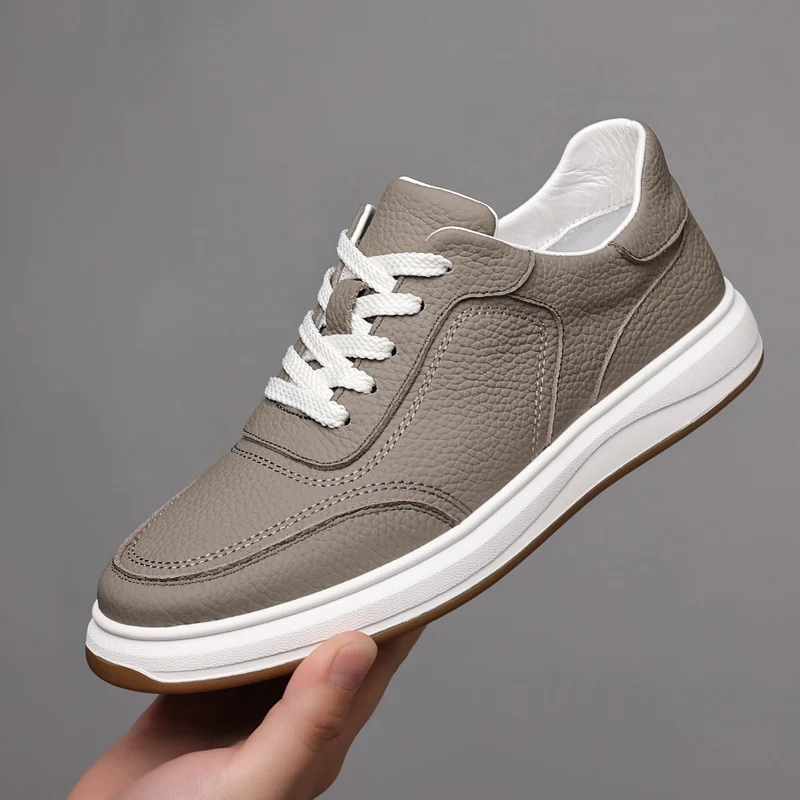 Men's Casual Leather Sneakers - Image 8