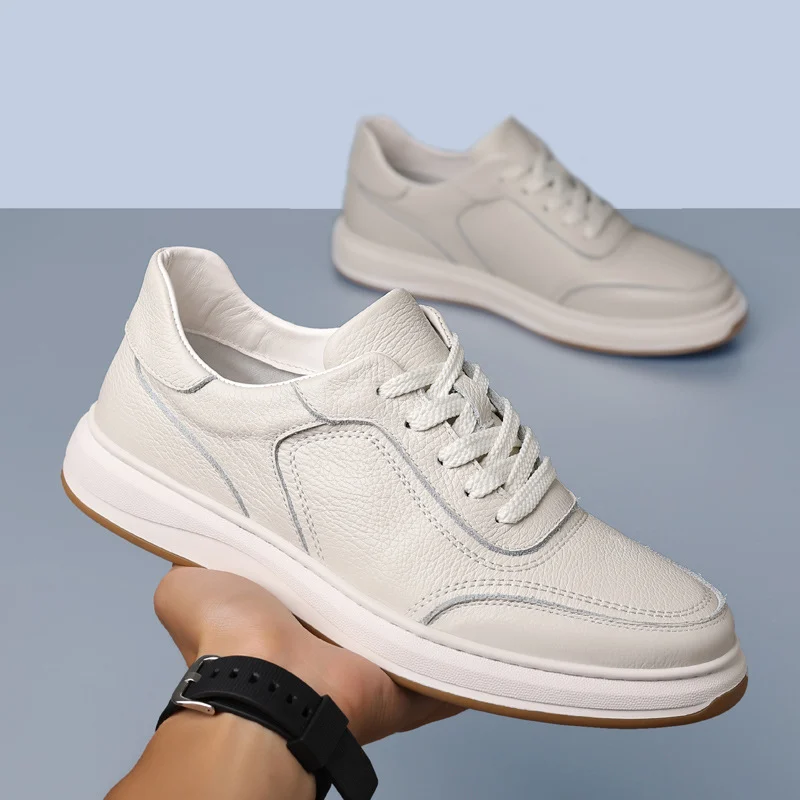 Men's Casual Leather Sneakers - Image 7
