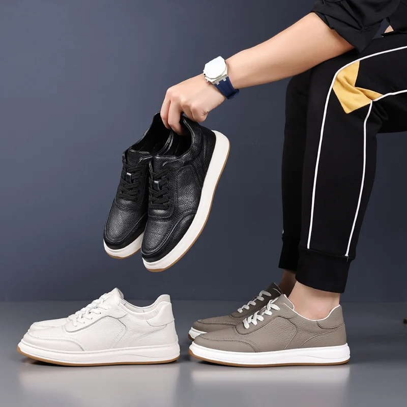 Men's Casual Leather Sneakers