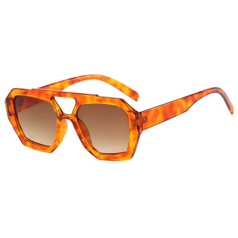 Leopard Print Oversized Sunglasses - Image 2