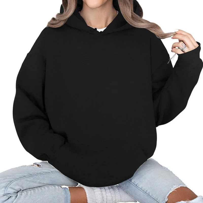 Loose Multi-Color Hooded Sweater - Image 6