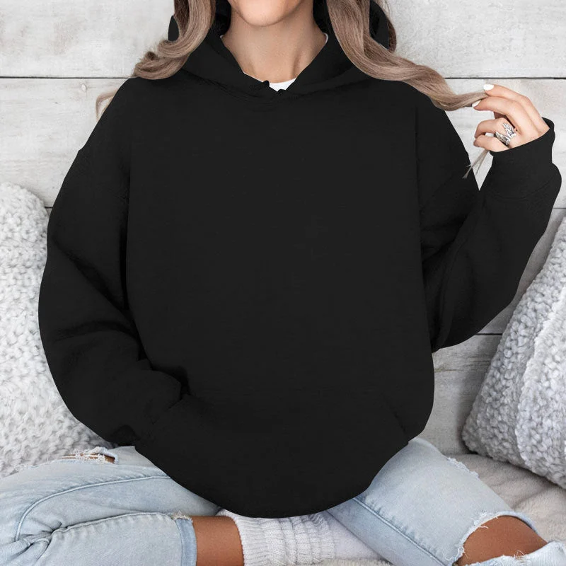 Loose Multi-Color Hooded Sweater - Image 4